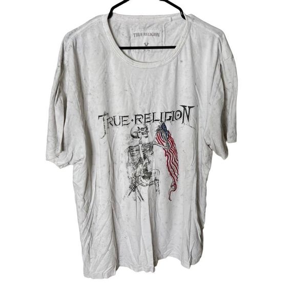 True Religion Skull and Flag T Shirt 3XL - Picture 1 of 4